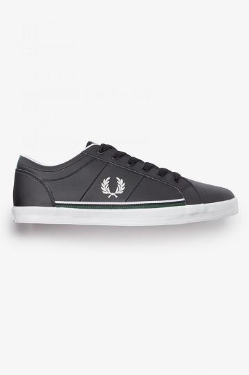 Black Fred Perry Baseline Men's Shoes | PH 1112CTVE